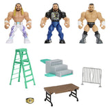 WWE Knuckle Crunchers WrestleMania action figure set, imported from the UK