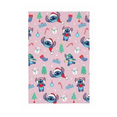 Argos Disney Stitch Christmas Fleece Throw - Pink - 150x100cm- Buy online at McGrocer