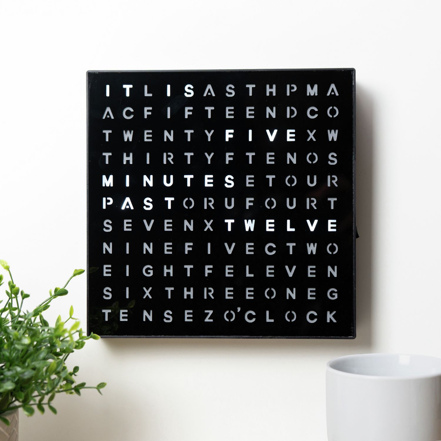 Menkind Winning LED Word Clock - British product