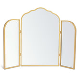 Argos Home gold vintage curved dressing table mirror 75x60cm - British product