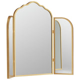Argos Home gold vintage curved dressing table mirror 75x60cm - British product