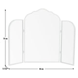 Argos Home gold vintage curved dressing table mirror 75x60cm - British product