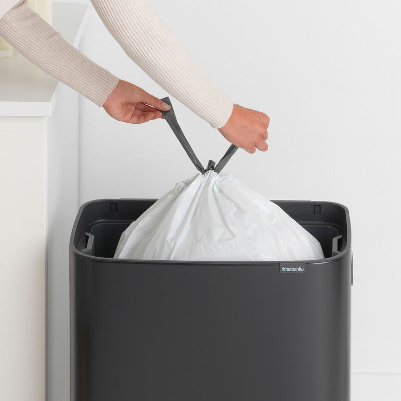 Brabantia Bo 60L touch bin matt black, UK version