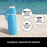 Ninja Thirsti travel bottle Tropical Blue 700ml, imported from the UK