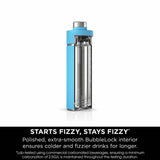 Ninja Thirsti travel bottle Tropical Blue 700ml, imported from the UK