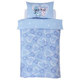 Disney Stitch and Angel toddler bedding set in lilac (British brand)