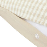 Habitat Gingham Seersucker neutral single bedding set, imported from the UK
