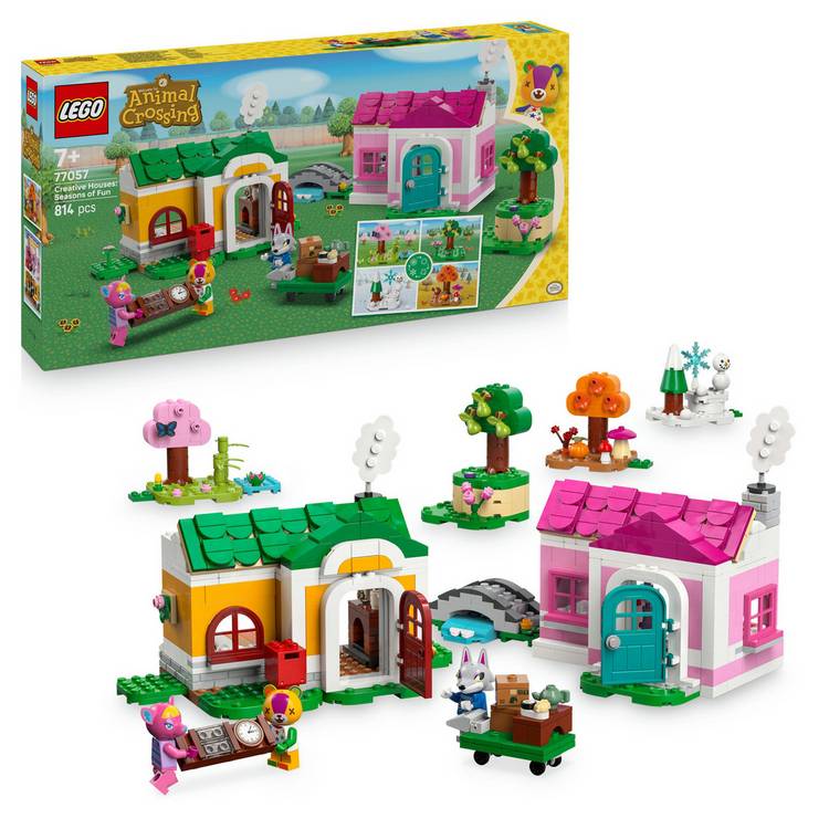 LEGO Animal Crossing Creative Houses 814-piece building set - British product