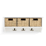 Argos Home hallway wall shelf and coat rack with storage boxes - British product