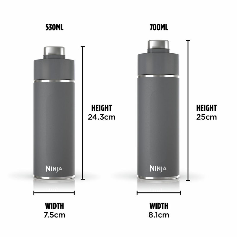 Ninja Thirsti Grey travel bottle 700ml, UK version