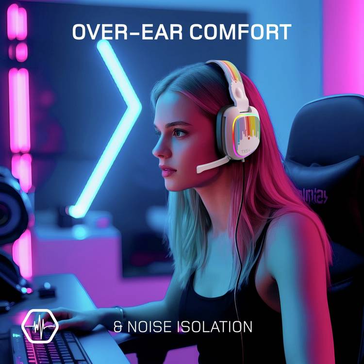 Gioteck TX5 RGB gaming headset, imported from the UK