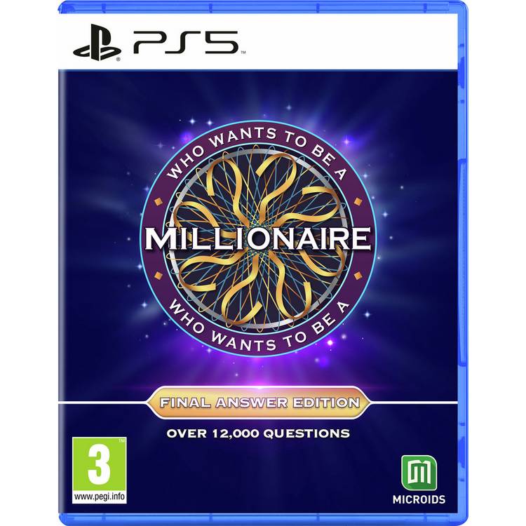 Who Wants to Be a Millionaire Final Answer Edition PS5 game, UK version