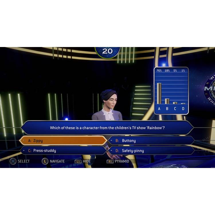 Who Wants to Be a Millionaire Final Answer Edition PS5 game, UK version