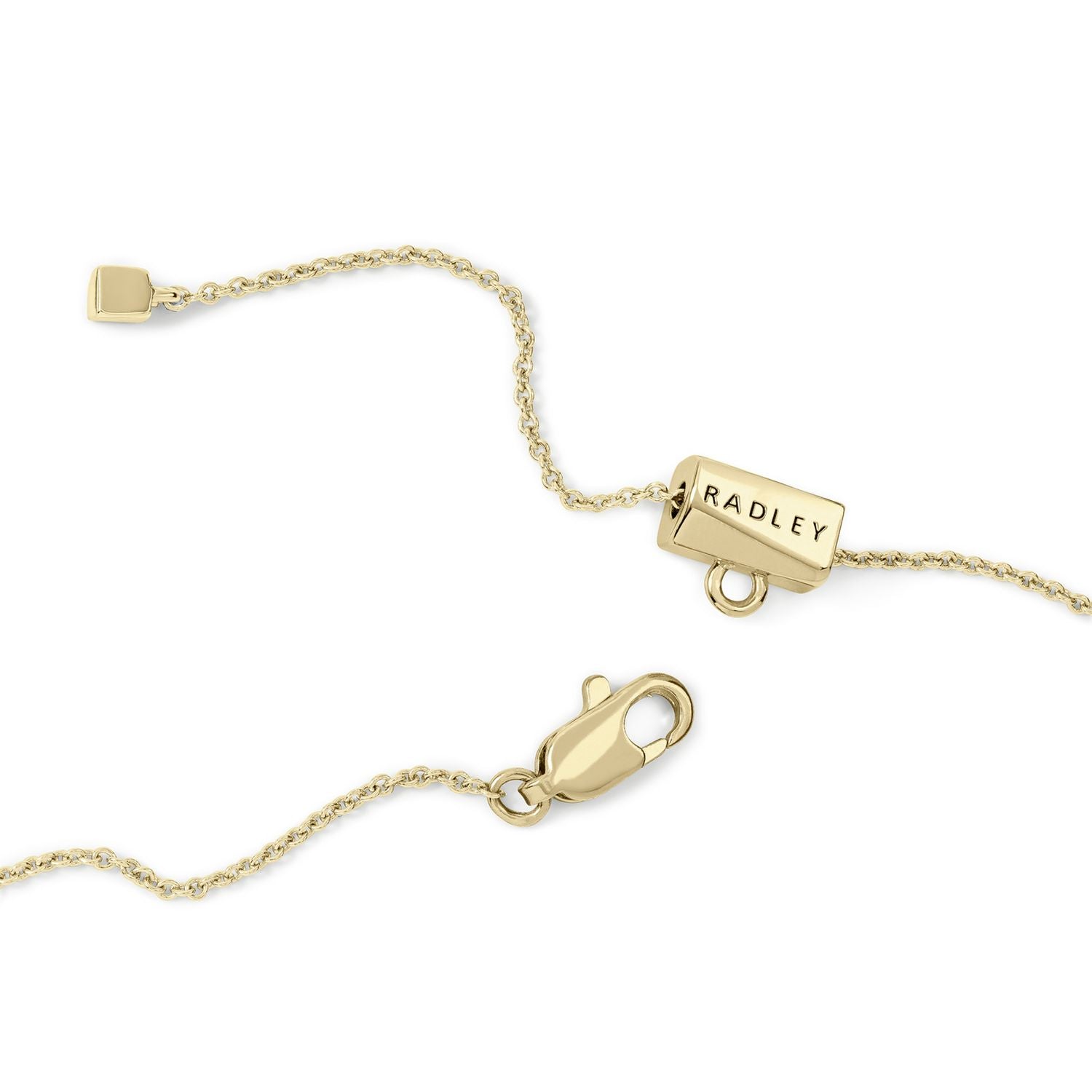 Radley hammered heart pendant necklace 60cm (British brand)