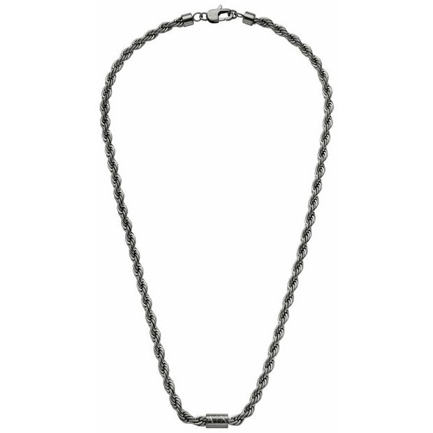 Armani Exchange men's gunmetal stainless steel chain 50cm - British product