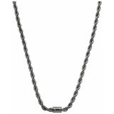 Armani Exchange men's gunmetal stainless steel chain 50cm - British product