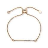 DKNY gold half pave slider bracelet 27cm, UK version