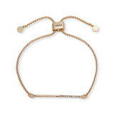 DKNY gold half pave slider bracelet 27cm, UK version