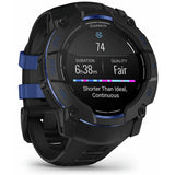 Garmin GPS smart watch Black and Bolt Blue 50mm - British product