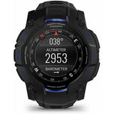 Garmin GPS smart watch Black and Bolt Blue 50mm - British product
