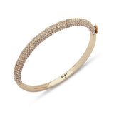 DKNY gold plated crystal micropave cuff bangle, imported from the UK