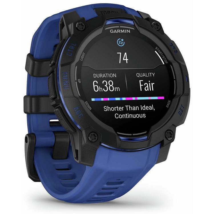 Garmin GPS Smart Watch Bolt Blue and Black 45mm (British brand)