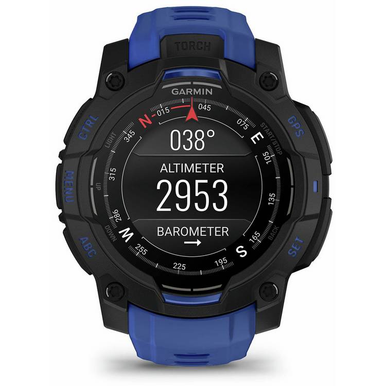Garmin GPS Smart Watch Bolt Blue and Black 45mm (British brand)