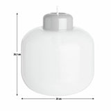 Habitat blue glass lampshade 24cm, UK version