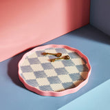 Habitat Harlequin Blue trinket tray 25.6cm - British product