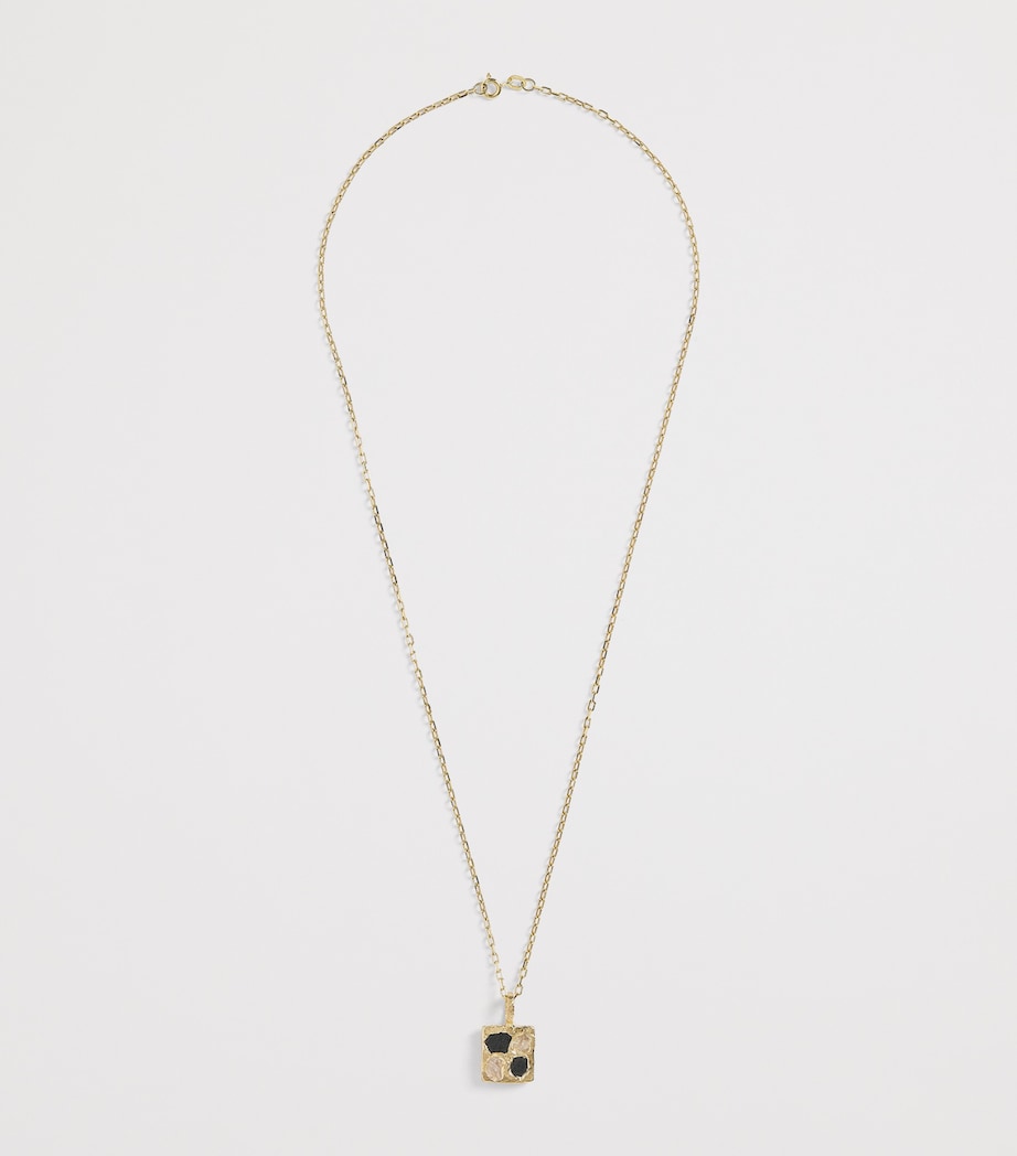 THE OUZE yellow gold sapphire scatter necklace - British product