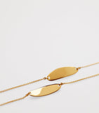 Monica Vinader gold vermeil bar chain bracelet, UK version