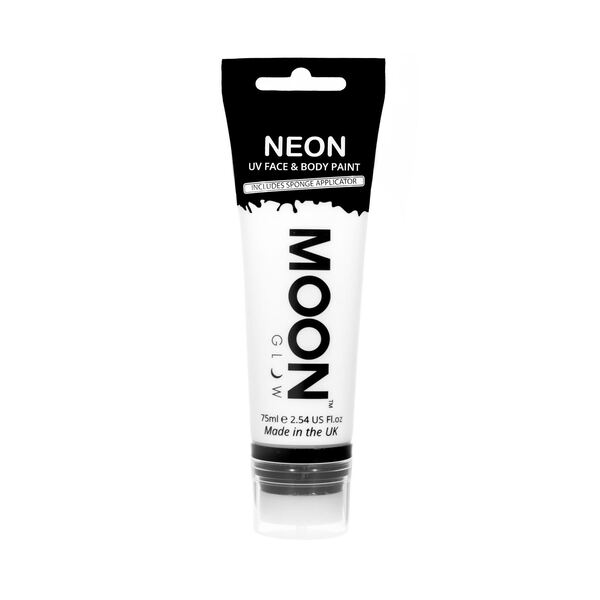 Moon Glow UV Face Paint White 75ml (British brand)
