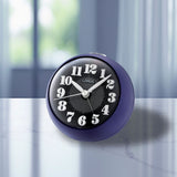 Lorus analogue alarm clock purple with white numerals, imported from the UK