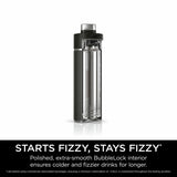 Ninja Thirsti black travel bottle 700ml - British product