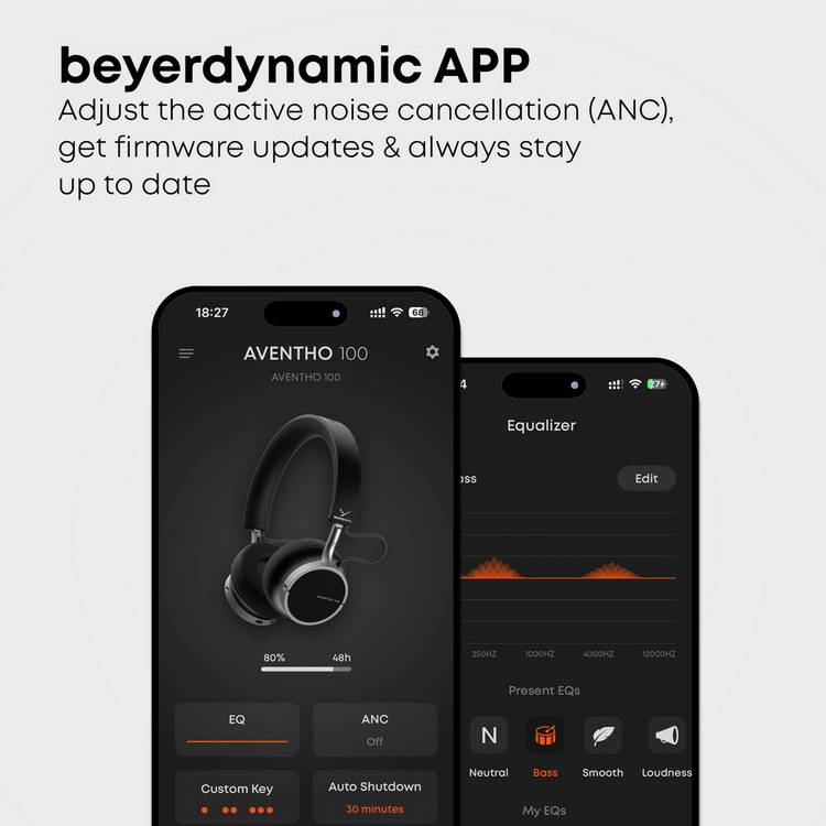 beyerdynamic AVENTHO 100 wireless on-ear headphones cream, imported from the UK