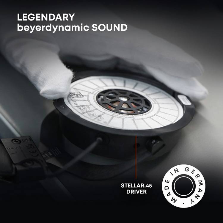beyerdynamic wireless over-ear headphones grey, UK version