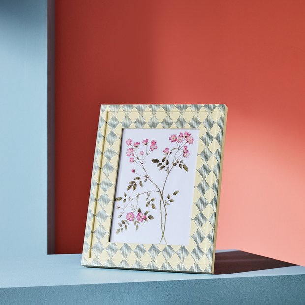 Habitat Harlequin printed blue picture frame 5x7 inch (British brand)