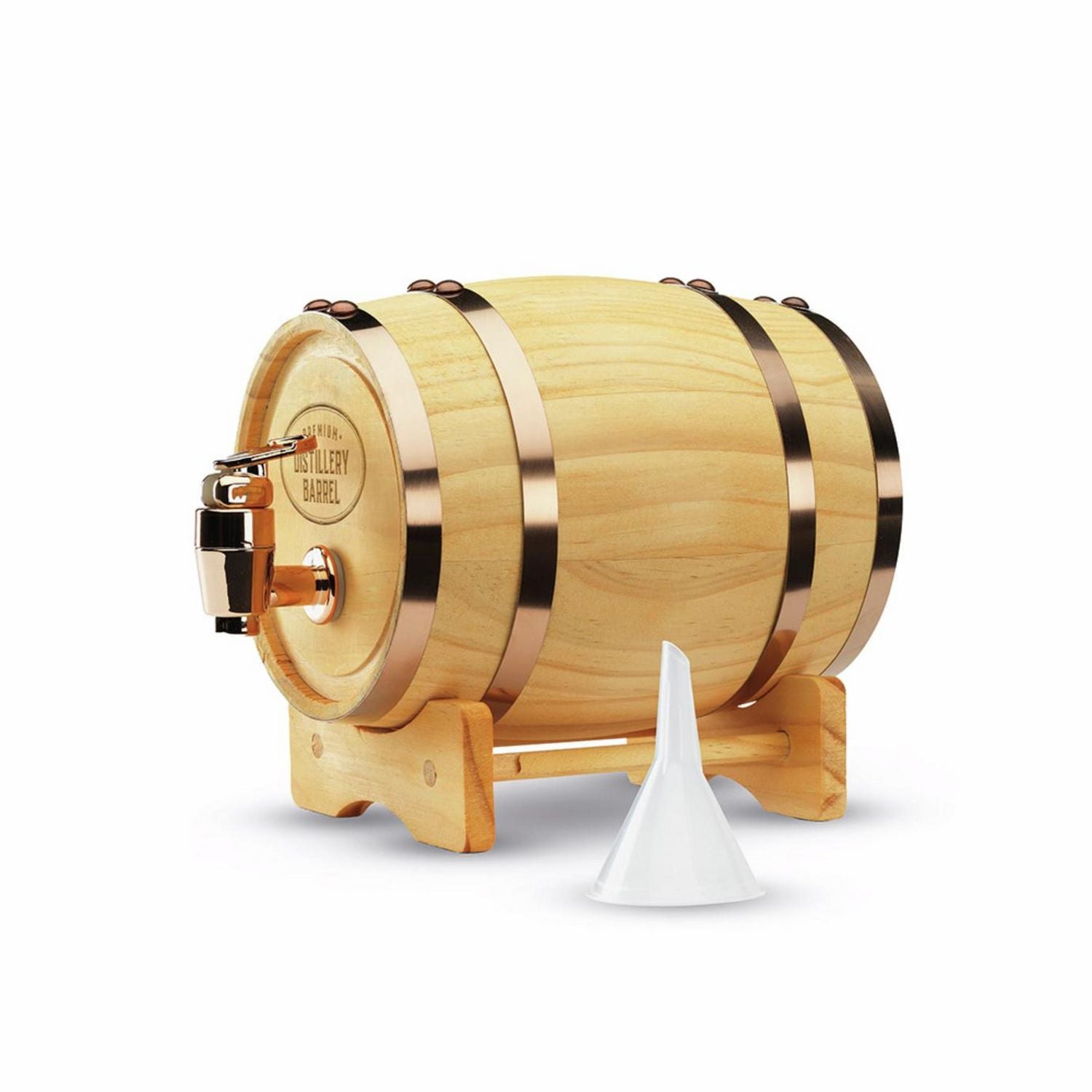 Menkind Wooden Keg Whisky Barrel mini dispenser, UK version