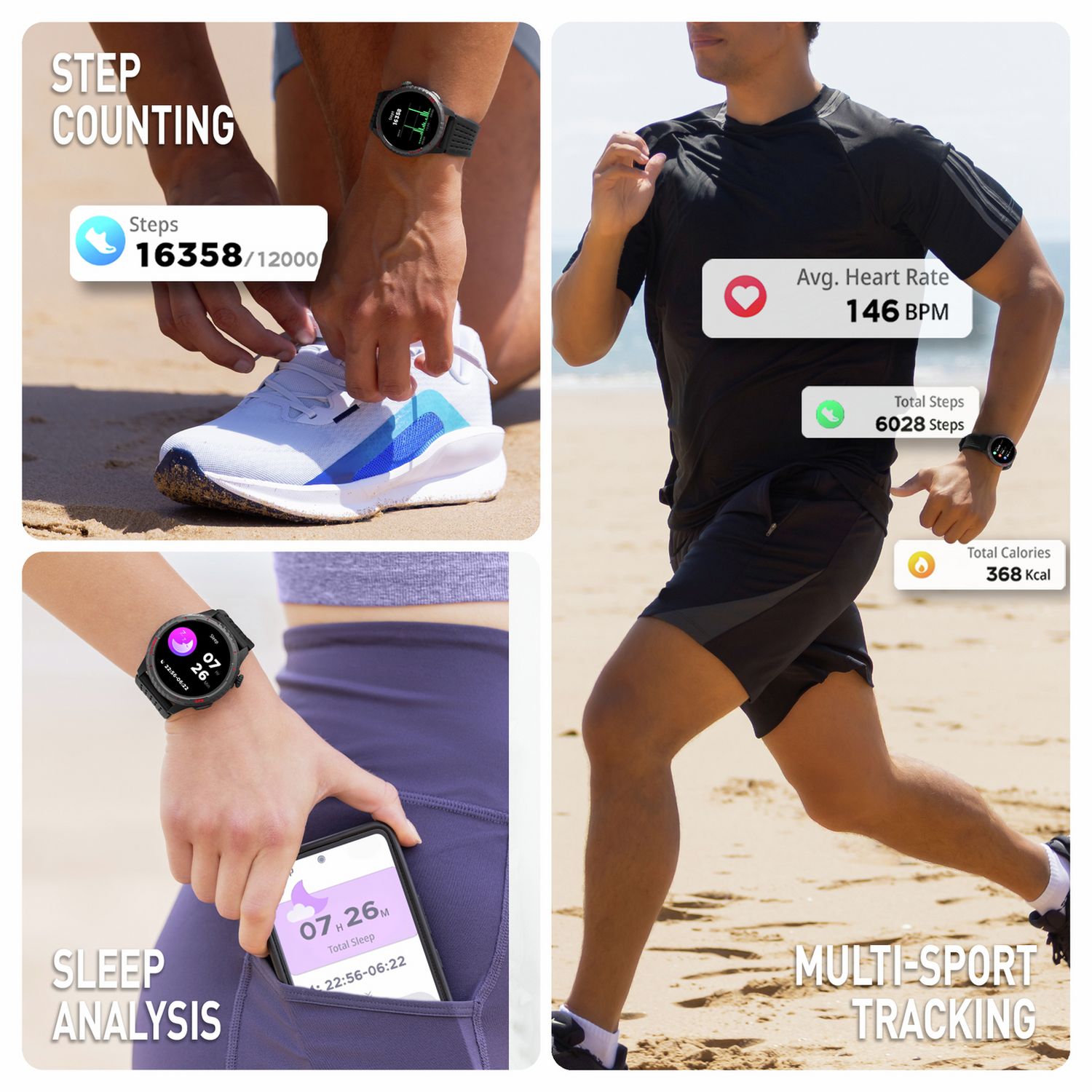 Reflex Active SeaVenture AMOLED GPS smart watch black, UK version