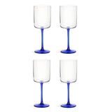 Habitat blue stem wine glasses set of 4, imported from the UK