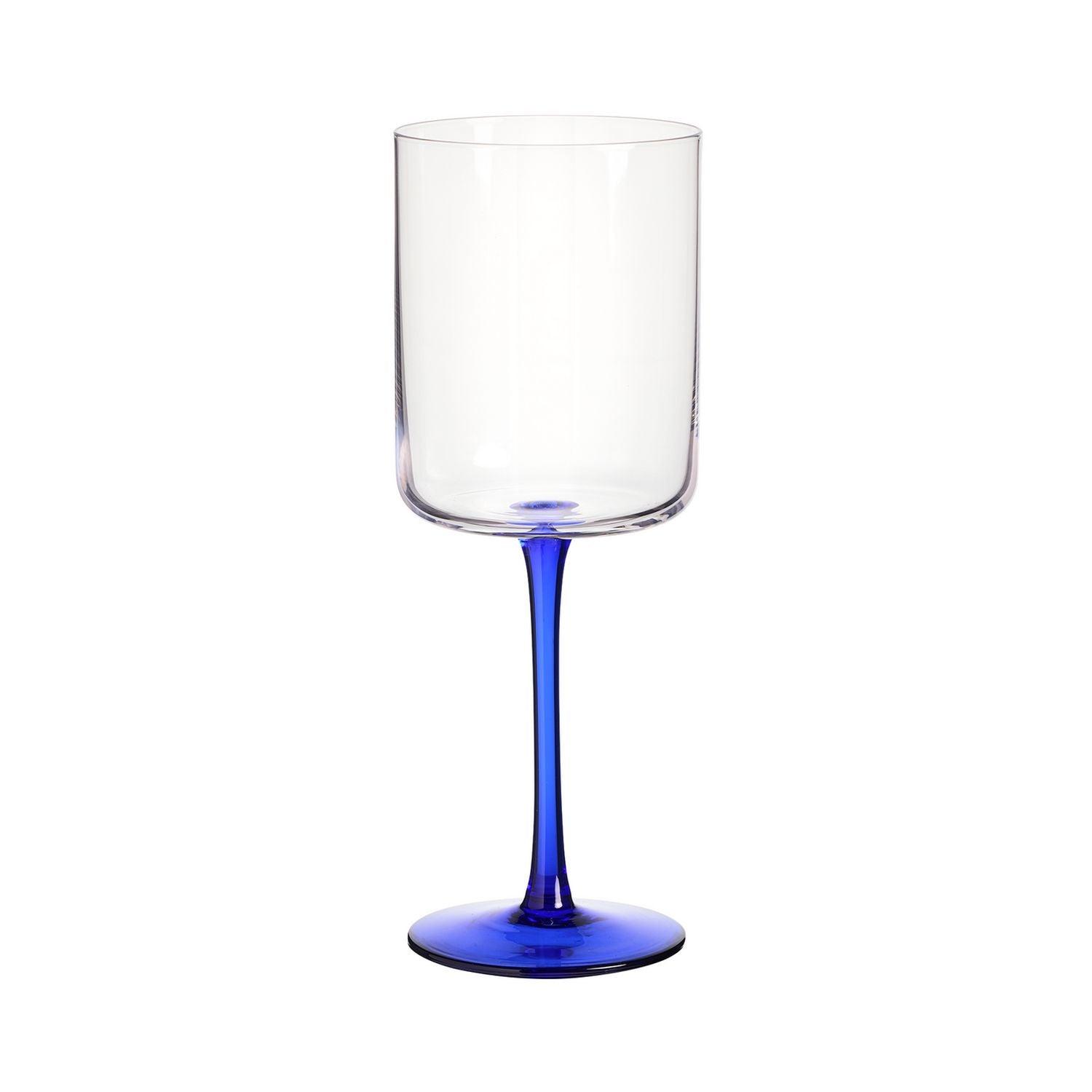 Habitat blue stem wine glasses set of 4, imported from the UK