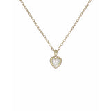Ted Baker Hannela crystal heart pendant necklace yellow gold (British brand)