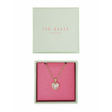 Ted Baker Hannela crystal heart pendant necklace yellow gold (British brand)