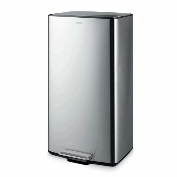 Tower pedal bin steel 40 litre, UK version