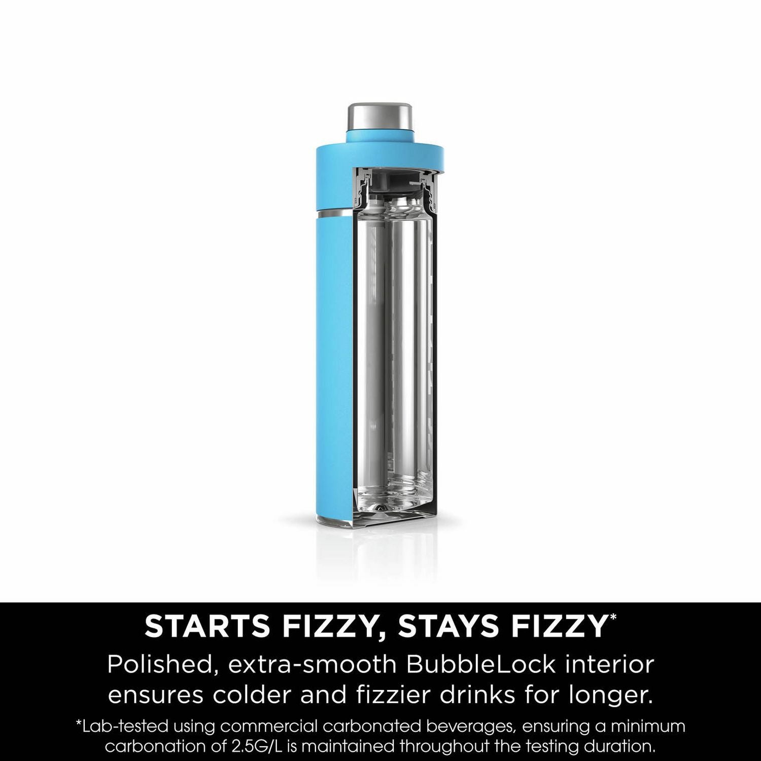 Ninja Thirsti travel bottle Tropical Blue 530ml (British brand)