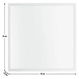 Home Essentials wall mirror white square 55x55cm, UK version