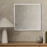 Home Essentials wall mirror white square 55x55cm, UK version