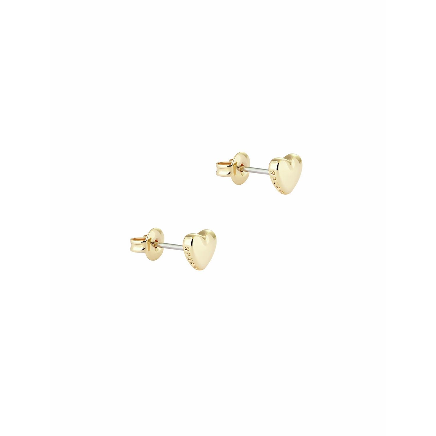 Ted Baker tiny heart stud earrings gold tone jewellery imported from the UK