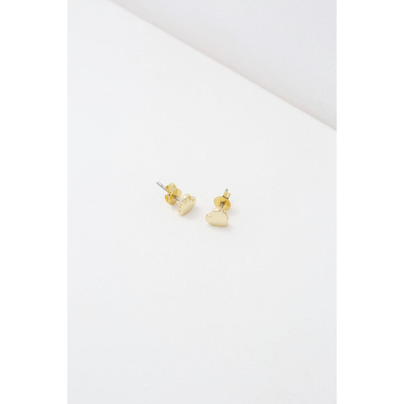 Ted Baker tiny heart stud earrings gold tone jewellery imported from the UK