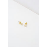 Ted Baker tiny heart stud earrings gold tone jewellery imported from the UK